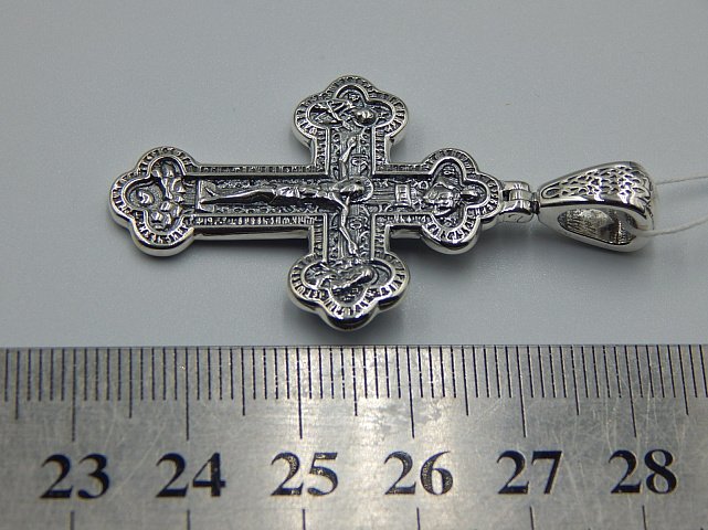 Срібний підвіс-хрест (31021037) 4