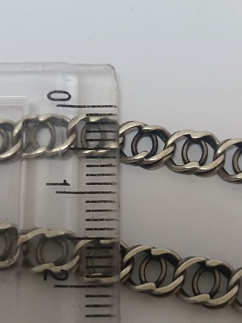 Срібний ланцюг із плетінням Бісмарк (33735255) 2