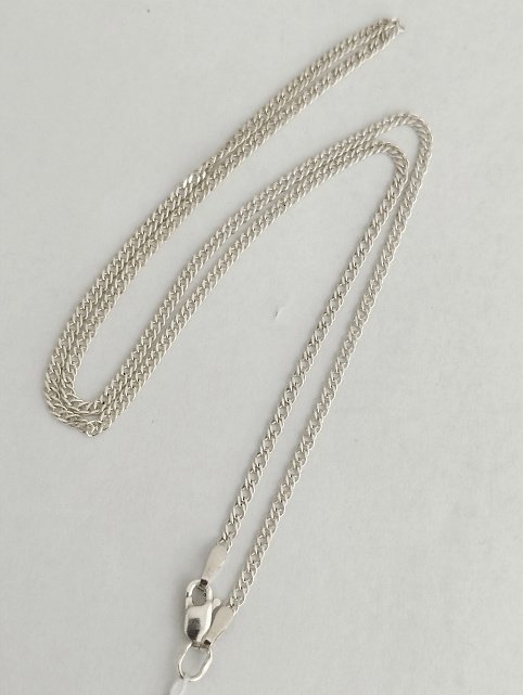 Серебряная цепь с плетением Двойной ромб (33595360) 2