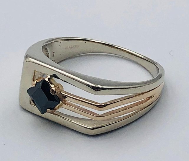 Перстень из красного золота с цирконием (33939604)  1