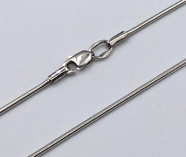 Серебряная цепь с плетением Снейк (31477430) 0