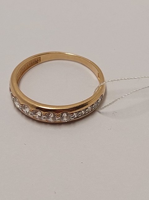 Кольцо из красного золота с цирконием (33894408) 1