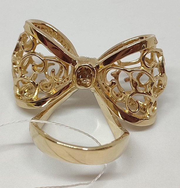 Кольцо из желтого золота с бриллиантом (-ми) (29717576)  3