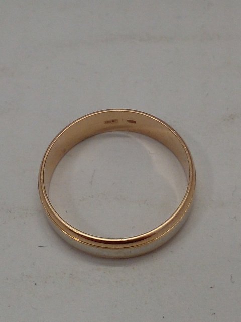 Обручальное кольцо из красного и белого золота (33324257) 3