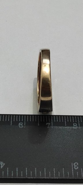 Перстень из красного золота с цирконием (31988095) 3