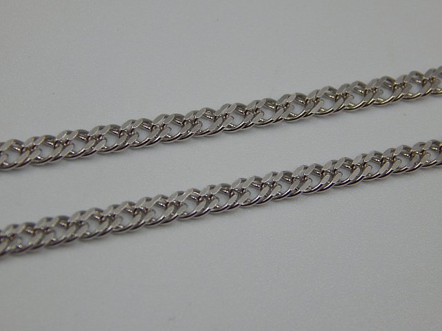 Серебряная цепь с плетением Двойной ромб (30672185) 1