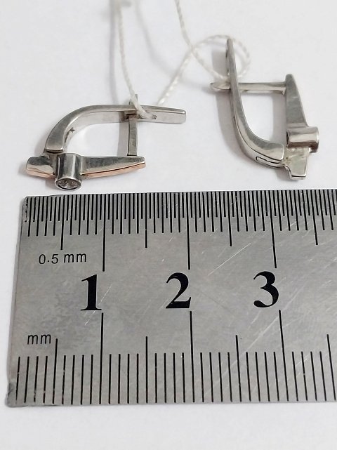 Срібні сережки з цирконієм (32884110) 5
