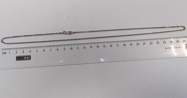 Срібний ланцюг із плетінням Якірне (33800419) 1