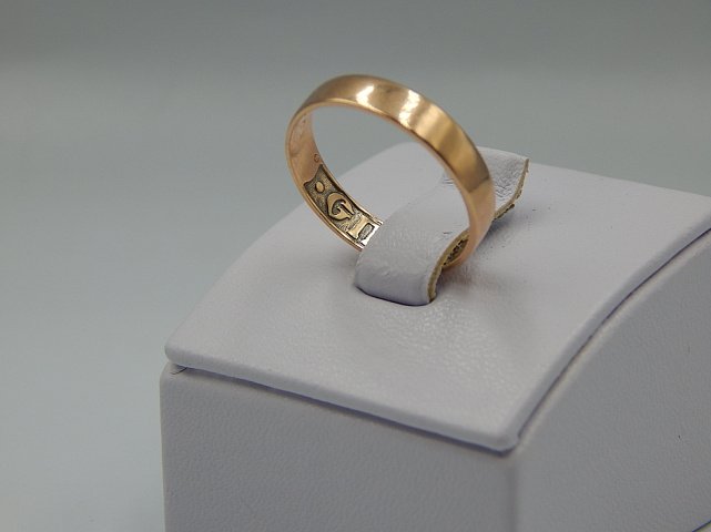 Обручальное кольцо из красного золота (31045169)  2