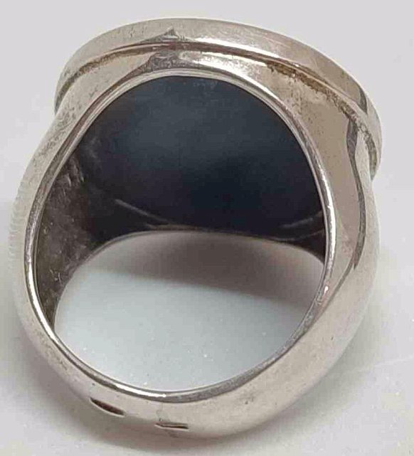 Серебряный перстень с эмалью и цирконием (28264421) 3