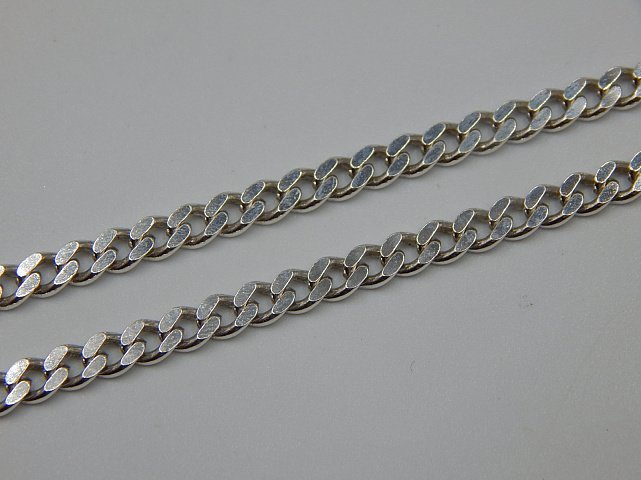 Серебряная цепь с плетением панцирное (31094622) 1