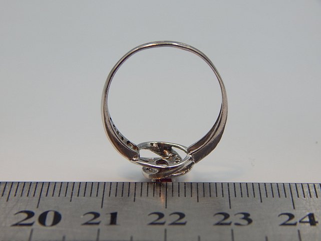 Серебряное кольцо с цирконием (33454709) 3