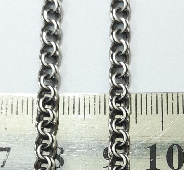 Серебряная цепь с плетением Бисмарк (33000582) 2