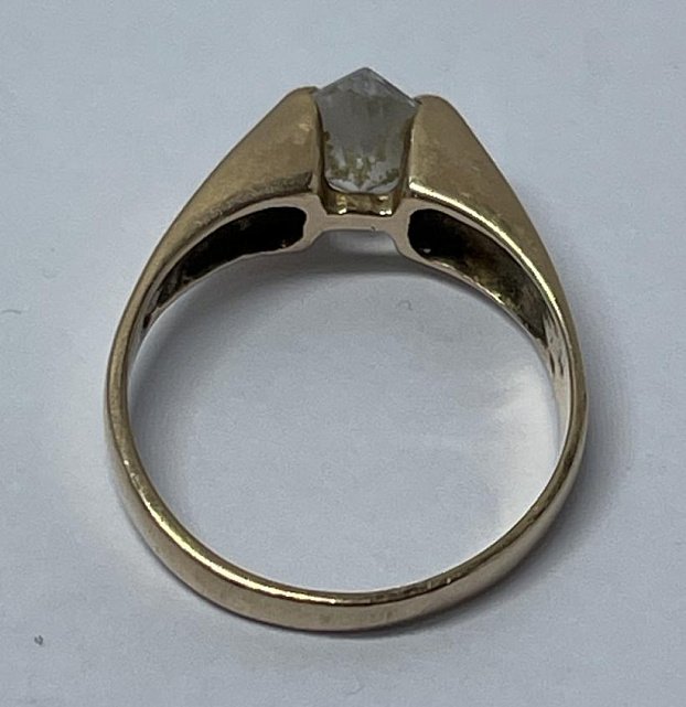 Кольцо из красного золота с цирконием (33631074) 2
