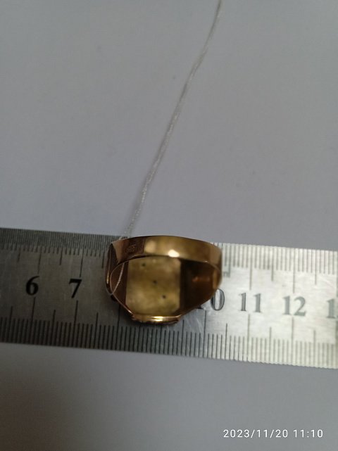 Перстень з червоного золота з цирконієм (32359264) 4