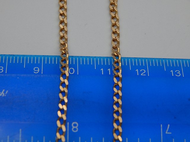 Цепь из красного золота с плетением панцирное (28557283) 2