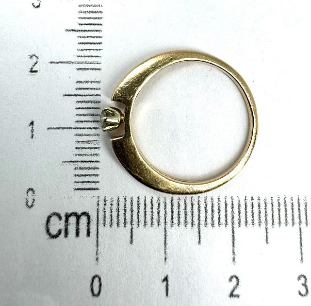 Кольцо из красного и белого золота с бриллиантом (-ми) (33677113)  4
