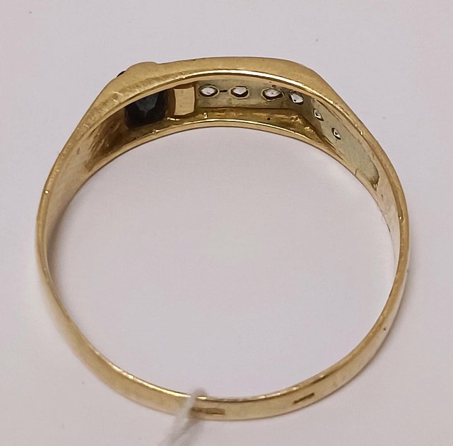Перстень із червоного та білого золота з цирконієм (33669129) 2