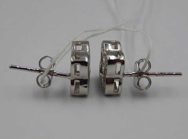Срібні сережки з цирконієм (32946411) 4