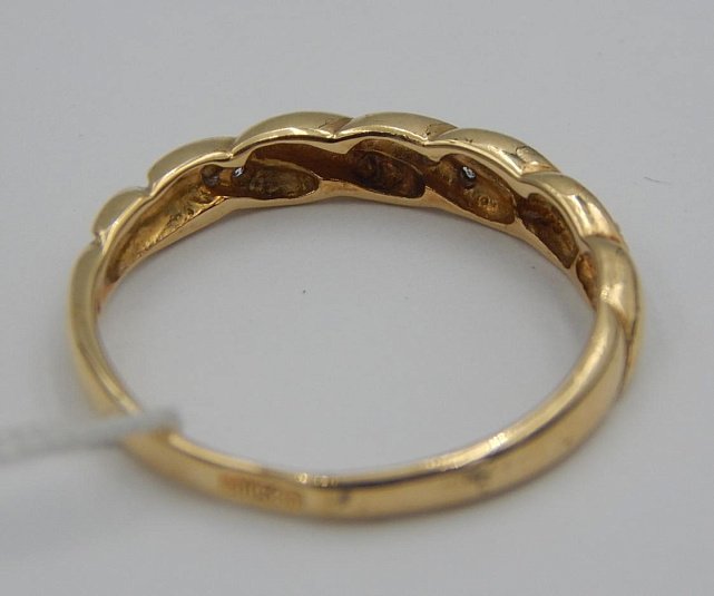 Кольцо из красного золота с бриллиантом (-ми) (28660606) 5