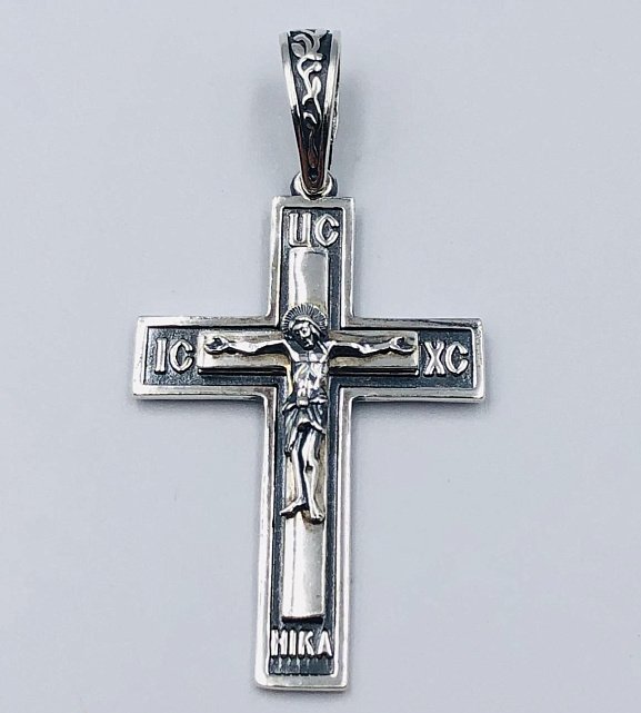 Срібний підвіс-хрест (33895606) 0
