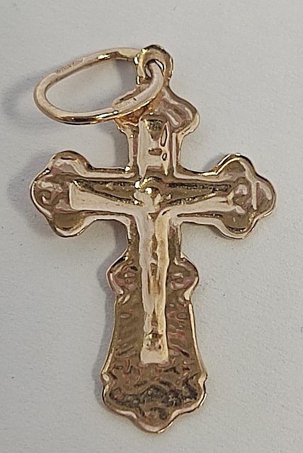 Подвес-крест из красного золота (33807404) 2