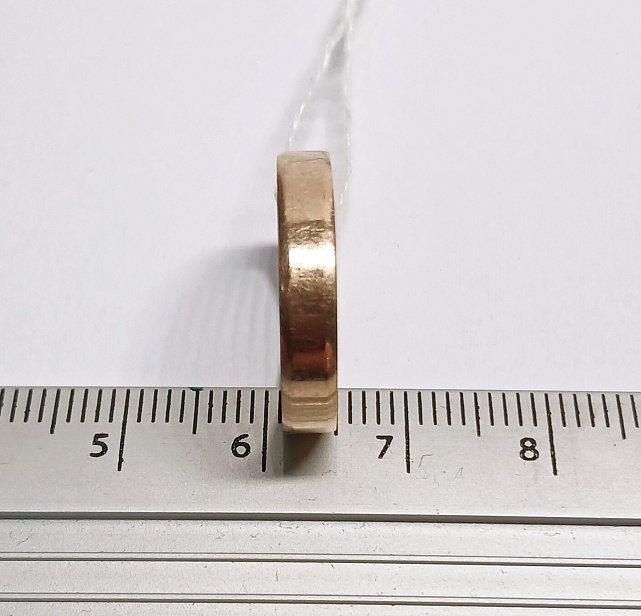 Обручальное кольцо из красного золота (33532309)  3