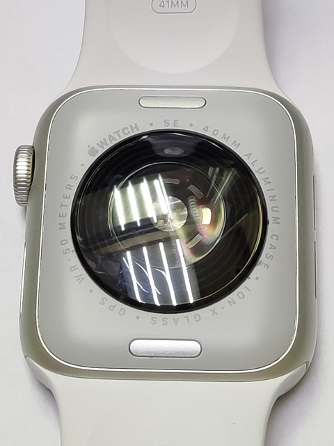 Смарт-годинник Apple Watch SE GPS 40mm Silver Aluminium Case with White Sport Band (MYDM2)  1