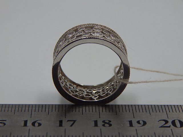 Серебряное кольцо с цирконием (33723117) 3
