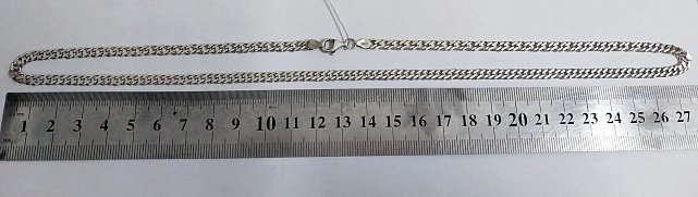 Срібний ланцюг з плетінням Подвійний ромб (33665648) 2