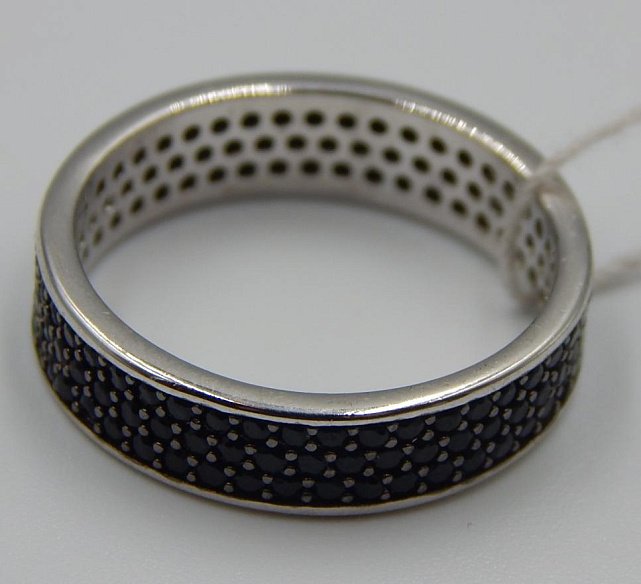 Серебряное кольцо с цирконием (32584563) 2