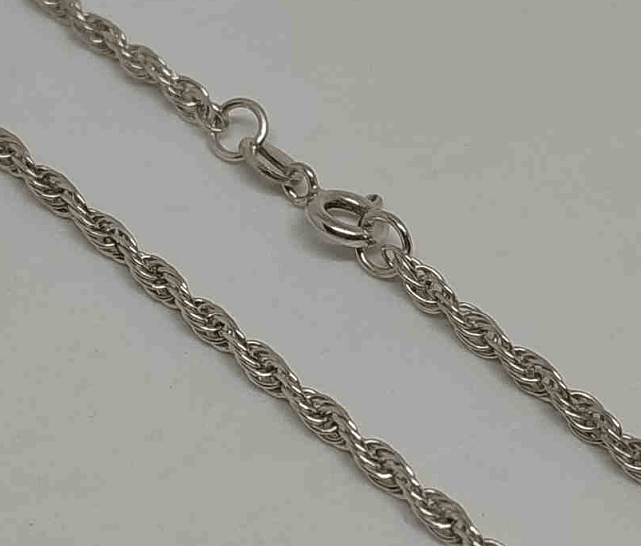 Серебряная цепь с плетением Кордовое (28266241) 0