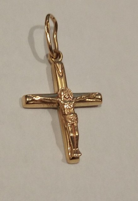 Підвіс-хрест з червоного золота (32291015) 1