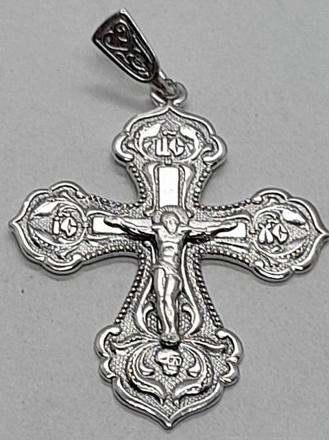 Срібний підвіс-хрест (31808832) 0