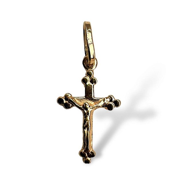 Підвіс-хрест з червоного золота (32740965) 0