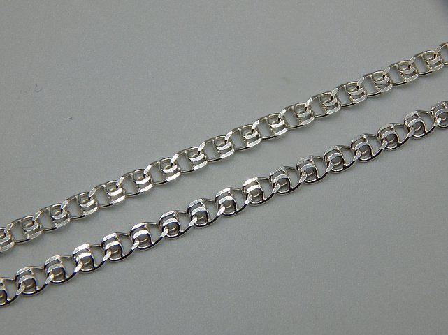 Срібний ланцюг із плетінням Лав (32294136) 3