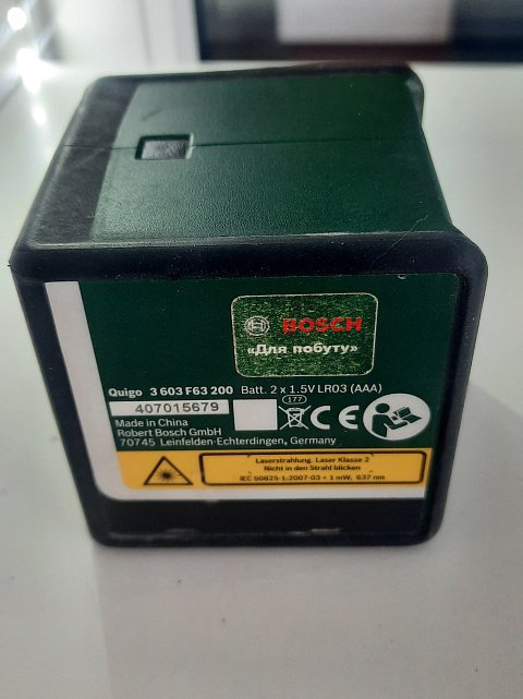 Лазерний нівелір Bosch Quigo (3603F63200) 0