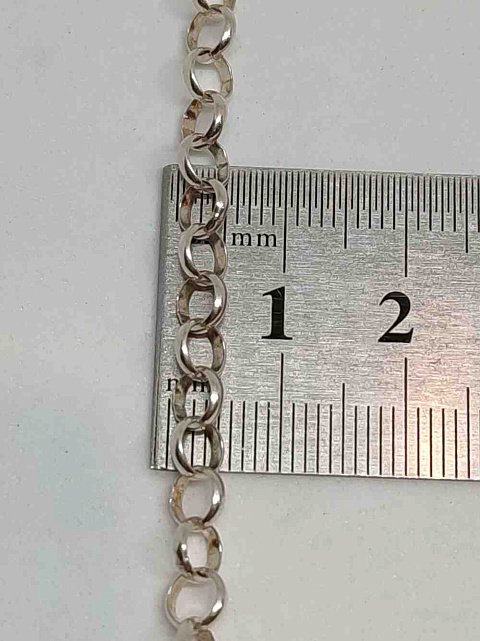 Срібний ланцюг із плетінням ролло (27458314) 3