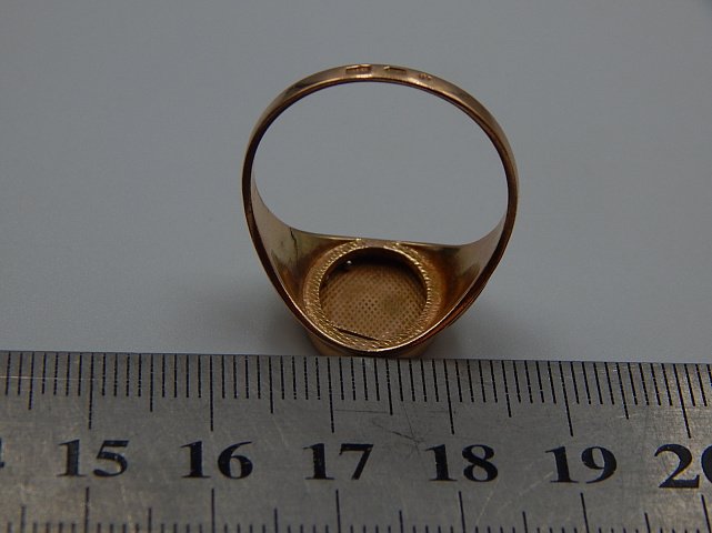 Кольцо из красного и белого золота с цирконием (31195770) 4