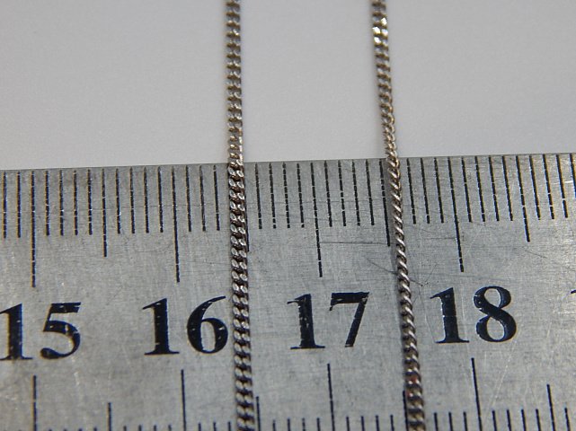 Серебряная цепь с плетением панцирное (30554093) 1