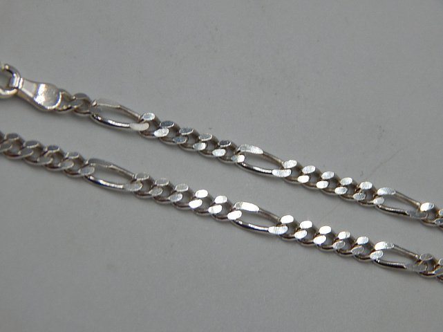 Серебряная цепь с плетением Картье (31349227) 1