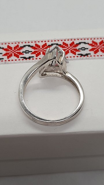 Серебряное кольцо с цирконием (31803685) 2