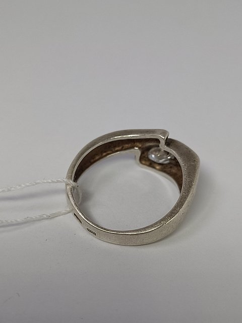 Серебряное кольцо с цирконием (33726092) 1