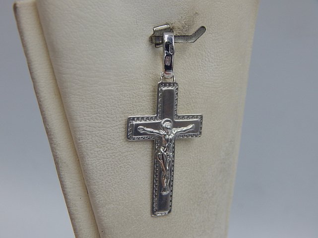 Срібний підвіс-хрест (33033578) 1