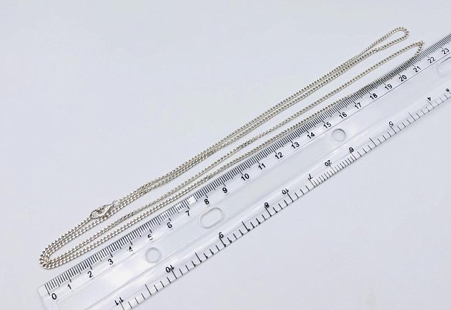 Серебряная цепь с плетением панцирное (33720323) 1