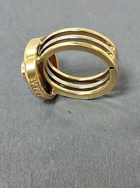 Кольцо из желтого и белого золота с сапфиром и бриллиантом (-ми) (31783401) 6