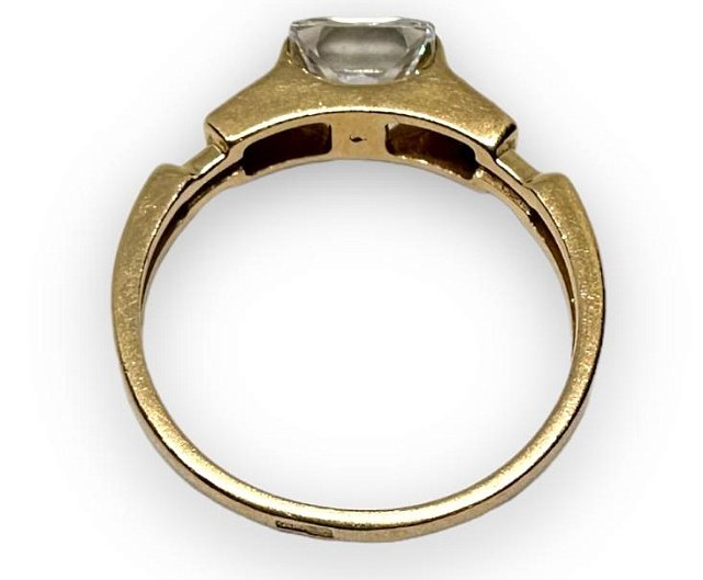 Кольцо из красного золота с цирконием (29873963) 3