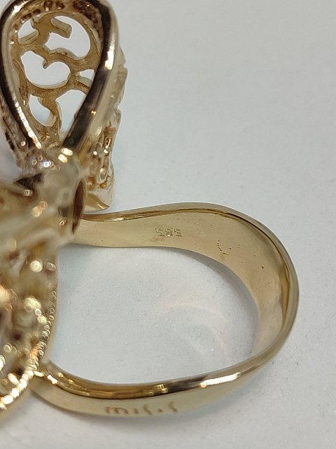 Кольцо из желтого золота с бриллиантом (-ми) (29717576)  7