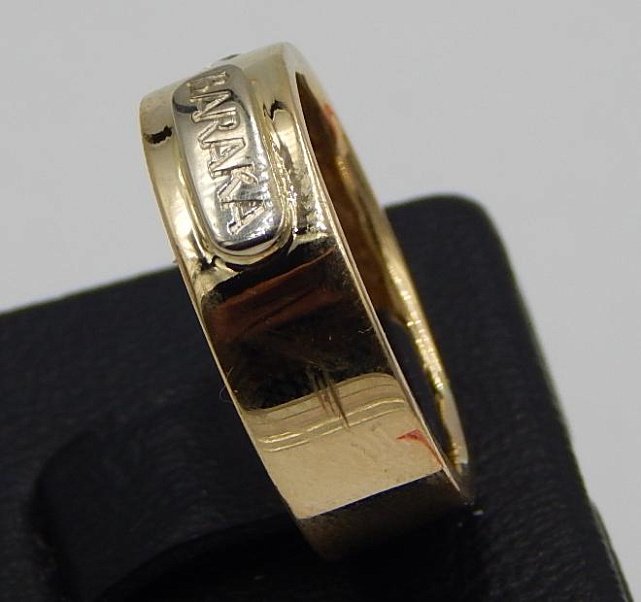 Кольцо из желтого и белого золота с бриллиантом (-ми) (30943396) 2