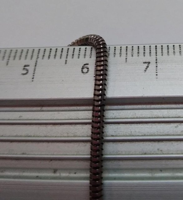 Серебряная цепь с плетением Снейк (30515484) 1